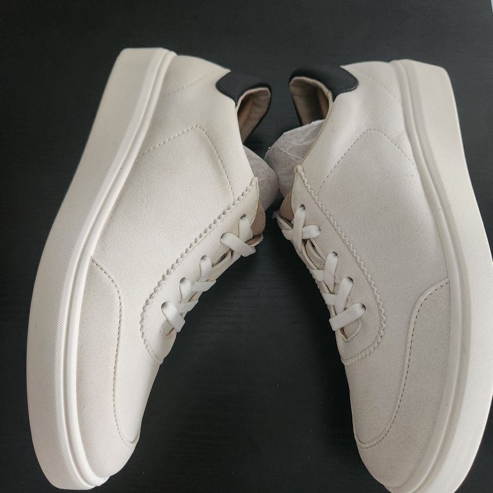 LifeStride Womens Happy Hour Lace Up Fashion Sneaker Cream & Black Size 6 - Picture 10 of 12